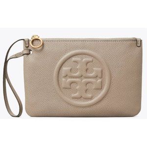 Tory Burch Perry Bombé Wristlet in Gray Heron